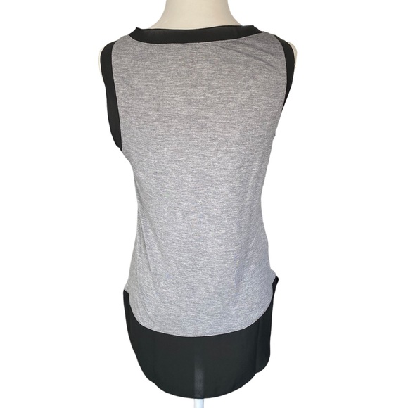 Loft NEW Black and Grey Sleeveless Tank Blouse Petite Small - Picture 6 of 14